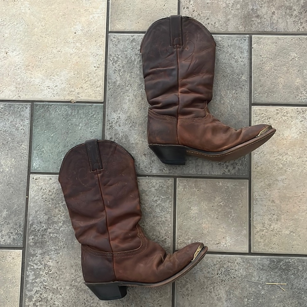 Durango® Women's Distressed Tan Slouch Western Boot 6.5